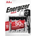 Energizer Max Batteri AA, 1,5 V, 4-pack